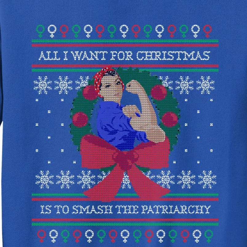 Smash The Patriarchy Ugly Christmas Sweaterstyle Gift Sweatshirt