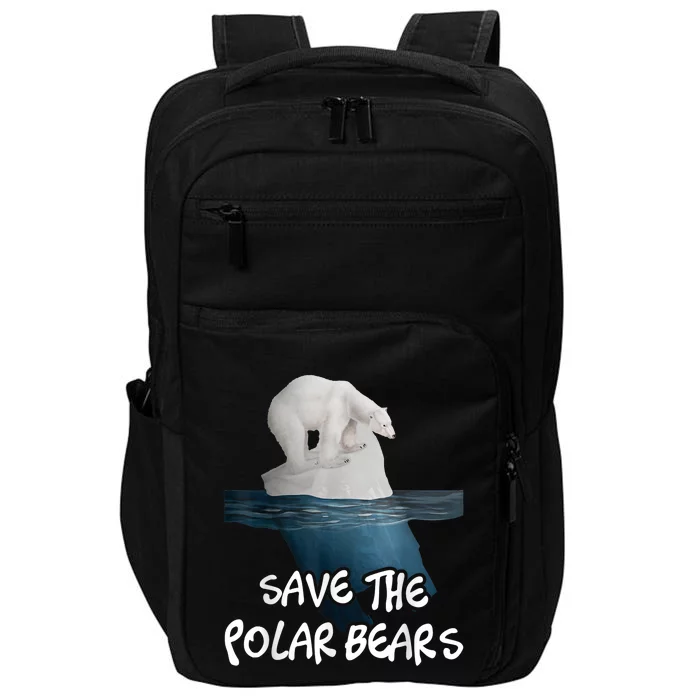 Save The Polar Bears Environmental Protection Earth Day Impact Tech Backpack