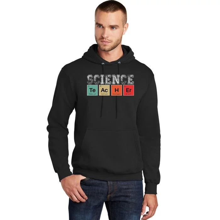 Science Teacher Periodic Table Back to School Teachers Tall Hoodie