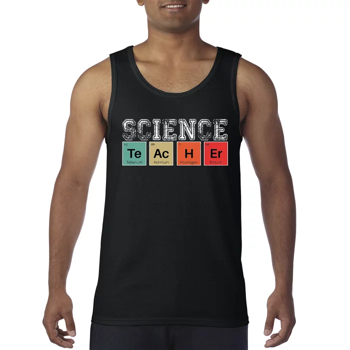 Science Teacher Periodic Table Back to School Teachers Tank Top