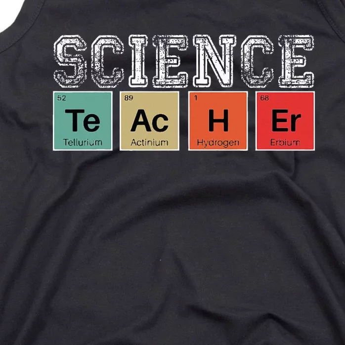 Science Teacher Periodic Table Back to School Teachers Tank Top