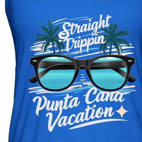 Straight Trippin Punta Cana 2024 Beach Summer Vacation Trip Great Gift Ladies Essential Flowy Tank