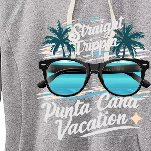 Straight Trippin Punta Cana 2024 Beach Summer Vacation Trip Great Gift Women's Fleece Hoodie