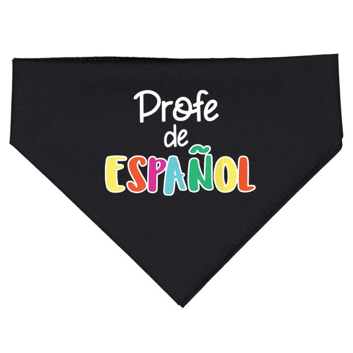 Spanish Teacher Profe De Espaol Spanish Class USA-Made Doggie Bandana