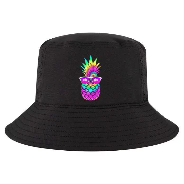 Summer TieDye Pineapple Sunglasses Tropical Design Cool Comfort Performance Bucket Hat