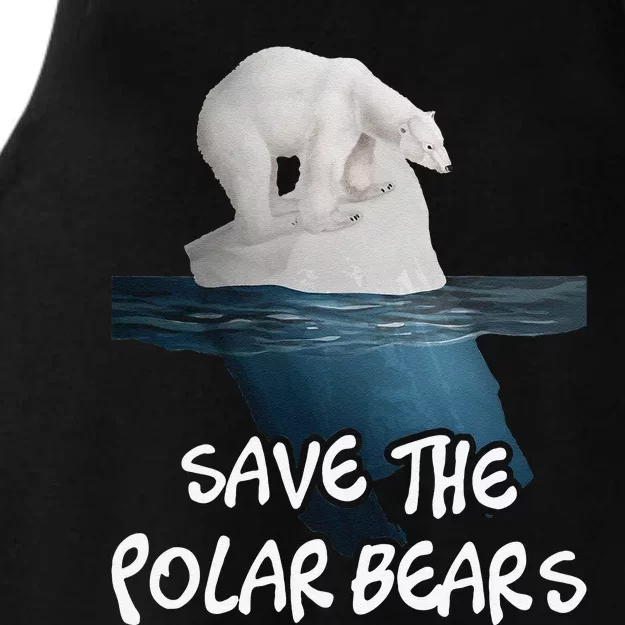 Save The Polar Environmental Protection Earth Day Ladies Tri-Blend Wicking Tank