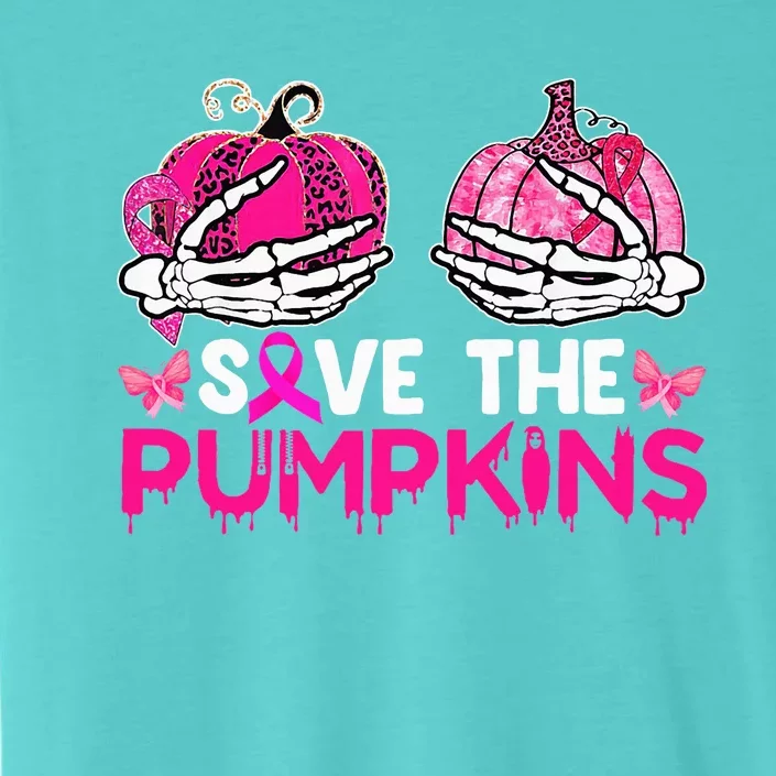 Save The Pumpkins Breast Cancer Awareness Halloween Costume ChromaSoft Performance T-Shirt