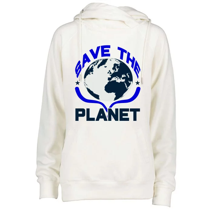 Save The Planet Womens Funnel Neck Pullover Hood