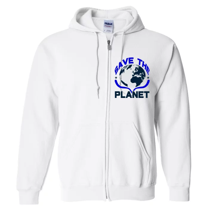 Save The Planet Full Zip Hoodie