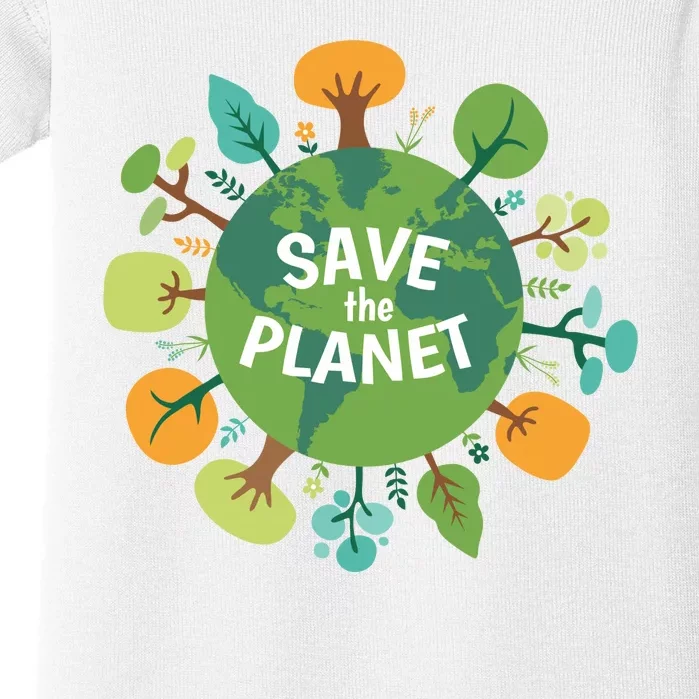 Save The Planet Earth Day Nature Baby Bodysuit