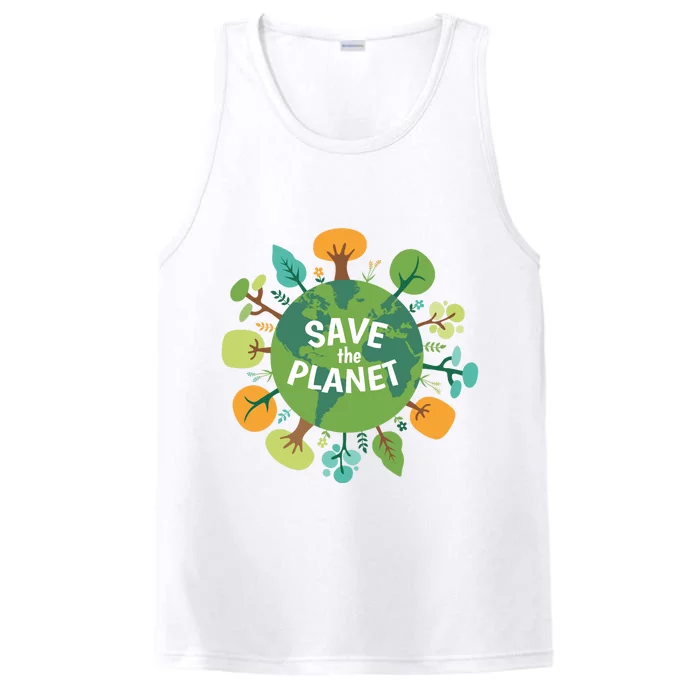 Save The Planet Earth Day Nature Performance Tank