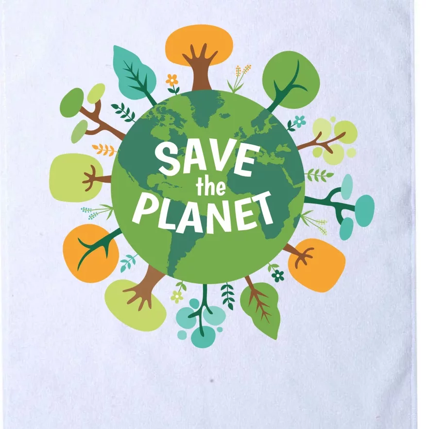 Save The Planet Earth Day Nature Platinum Collection Golf Towel