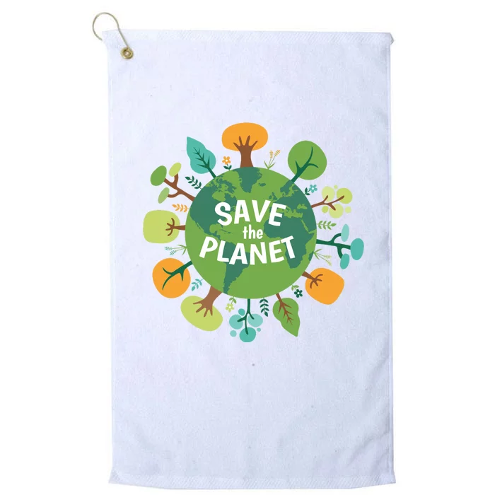 Save The Planet Earth Day Nature Platinum Collection Golf Towel