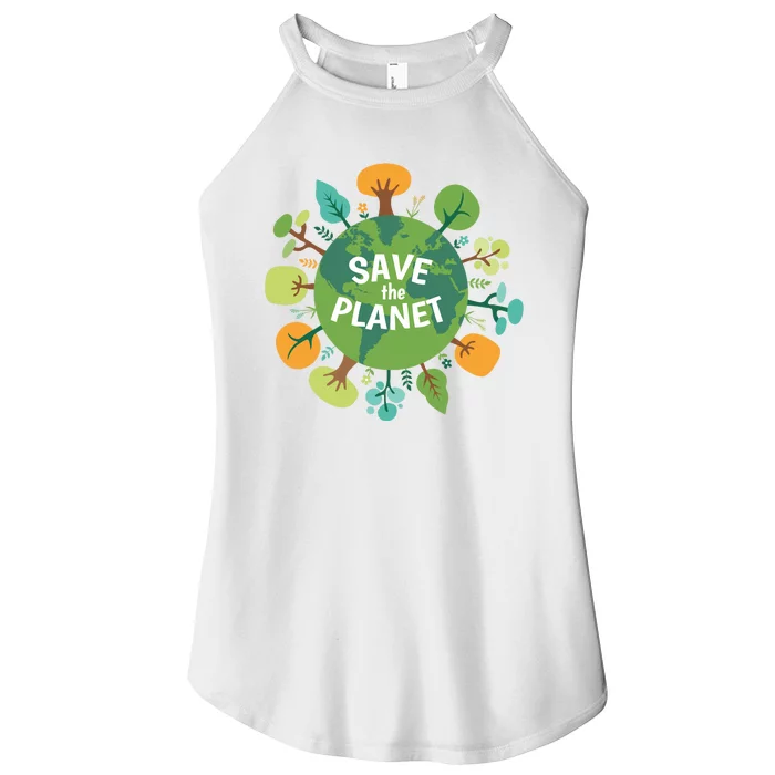 Save The Planet Earth Day Nature Women’s Perfect Tri Rocker Tank