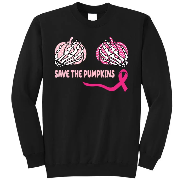 Save The Pumpkins Breast Cancer Awareness Ribbon Sweatshirt