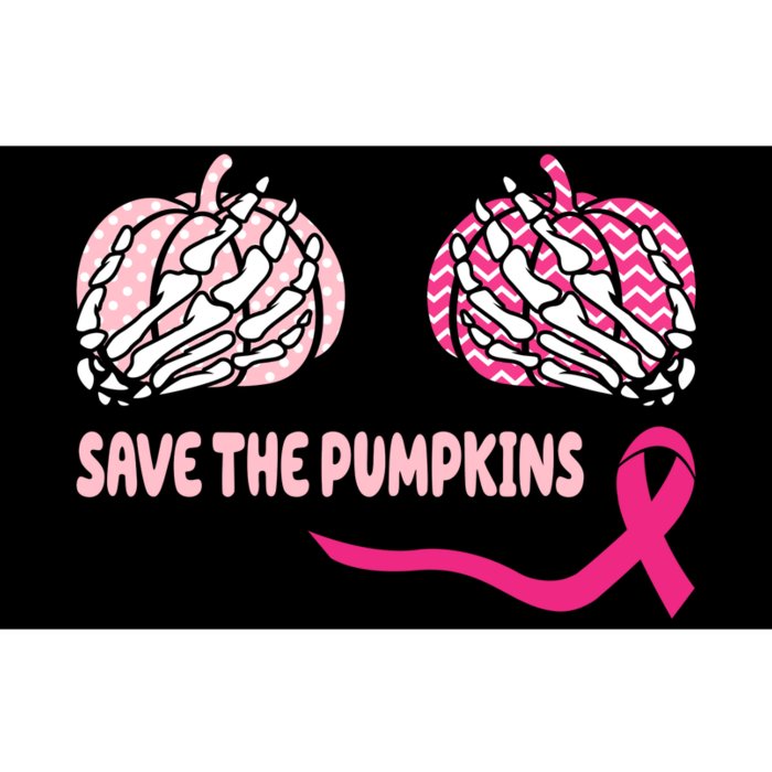 Save The Pumpkins Breast Cancer Awareness Ribbon Bumper Sticker