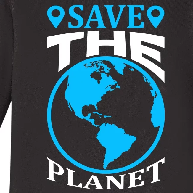 Save The Planet Baby Long Sleeve Bodysuit