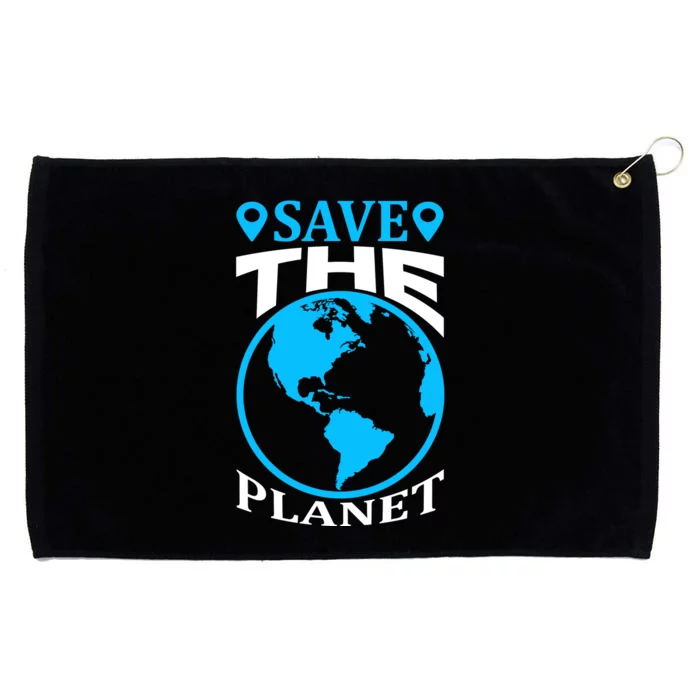 Save The Planet Grommeted Golf Towel