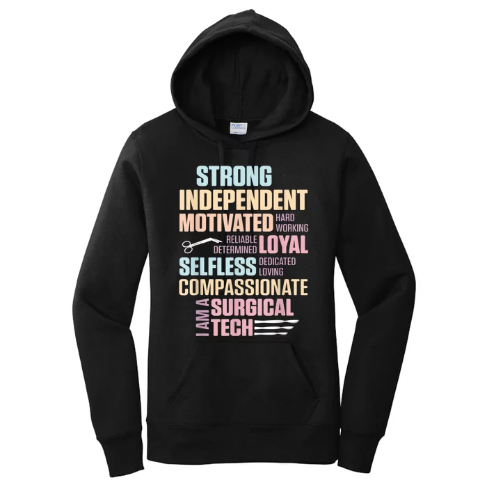 Surgical Technologist Rely Scrub Tech Women's Pullover Hoodie