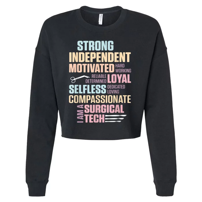 Surgical Technologist Rely Scrub Tech Cropped Pullover Crew