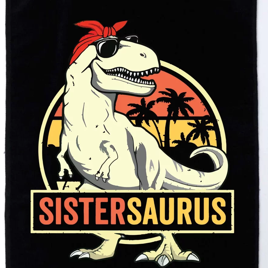 Sistersaurus T Rex Dinosaur Sister Saurus Family Matching Platinum Collection Golf Towel