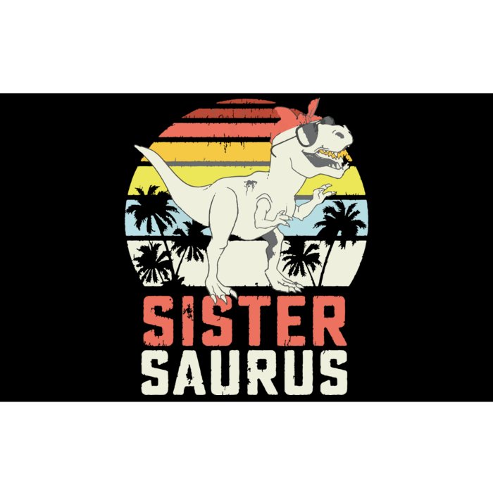 Sistersaurus T Rex Dinosaur Sister Saurus Family Matching Bumper Sticker