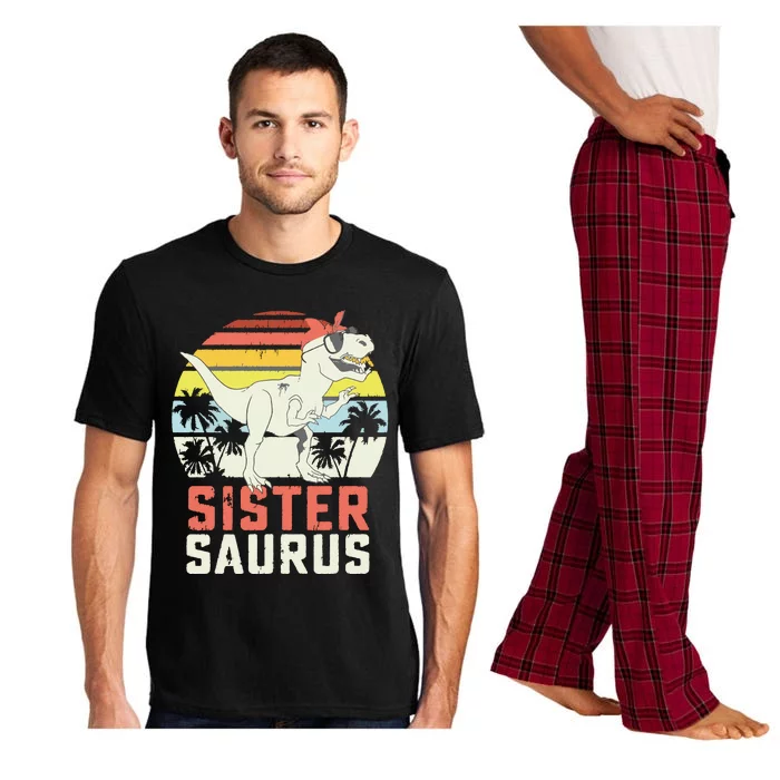 Sistersaurus T Rex Dinosaur Sister Saurus Family Matching Pajama Set