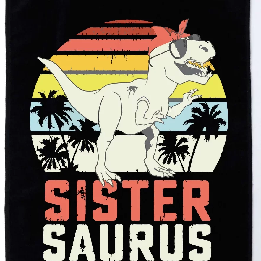 Sistersaurus T Rex Dinosaur Sister Saurus Family Matching Platinum Collection Golf Towel