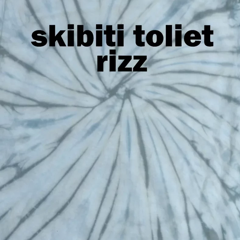 Skibiti Toilet Rizz Funny Viral Influencer Brain Rot Slang Tie-Dye T-Shirt