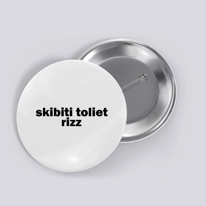 Skibiti Toilet Rizz Funny Viral Influencer Brain Rot Slang Button