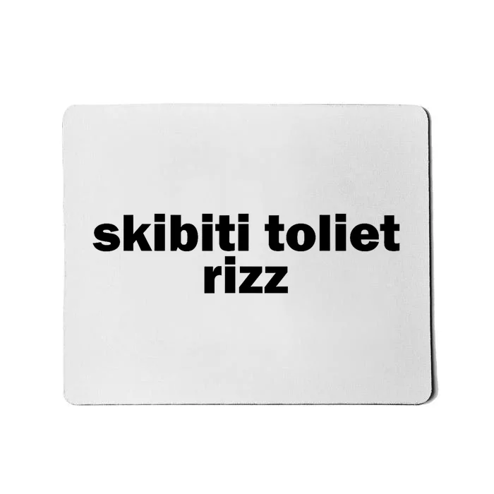 Skibiti Toilet Rizz Funny Viral Influencer Brain Rot Slang Mousepad