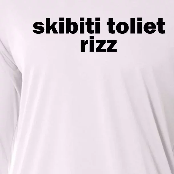 Skibiti Toilet Rizz Funny Viral Influencer Brain Rot Slang Cooling Performance Long Sleeve Crew