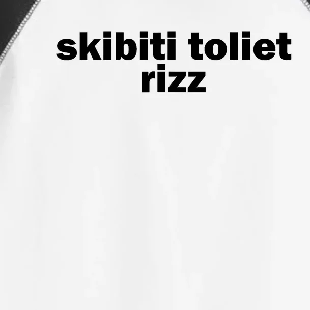 Skibiti Toilet Rizz Funny Viral Influencer Brain Rot Slang Toddler Fine Jersey T-Shirt