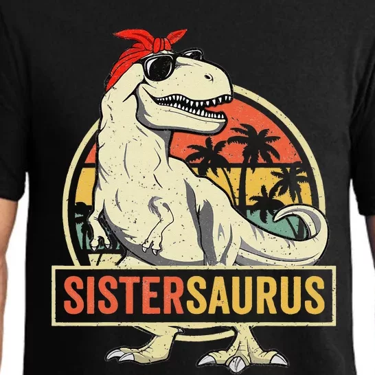 Sistersaurus T Rex Dinosaur Sister Saurus Family Matching Pajama Set