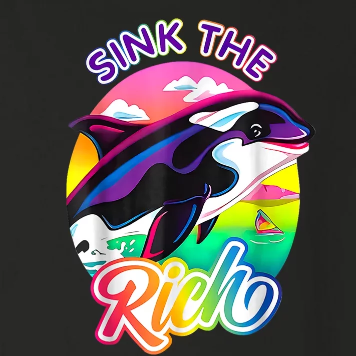 Sink The Rich Gladys The Yacht Sinking Orca Toddler Long Sleeve Shirt