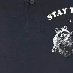 Stay Trashy Raccoon Softstyle Adult Sport Polo