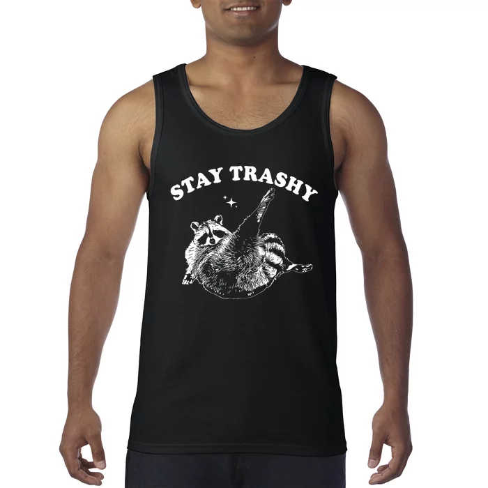 Stay Trashy Raccoon Tank Top