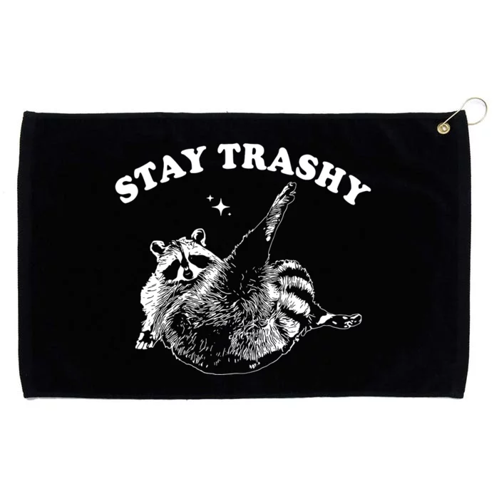 Stay Trashy Raccoon Grommeted Golf Towel