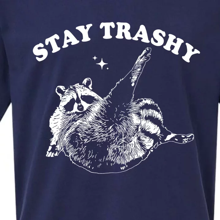 Stay Trashy Raccoon Sueded Cloud Jersey T-Shirt