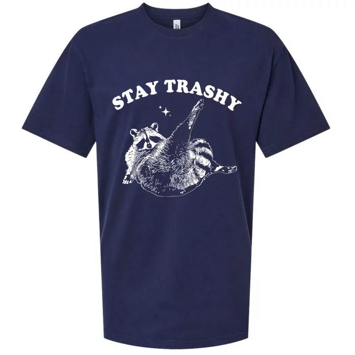 Stay Trashy Raccoon Sueded Cloud Jersey T-Shirt