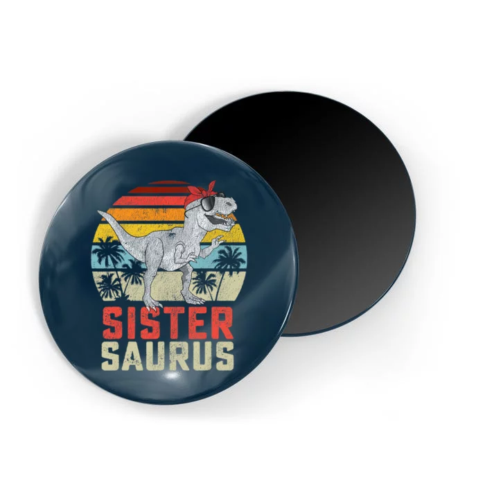 Sistersaurus T Rex Dinosaur Sister Saurus Family Matching Magnet