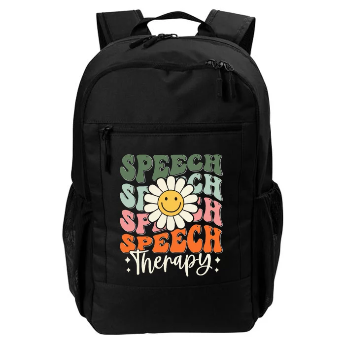 Speech Therapy Retro Speech Language Pathologist Therapist Daily Commute Backpack