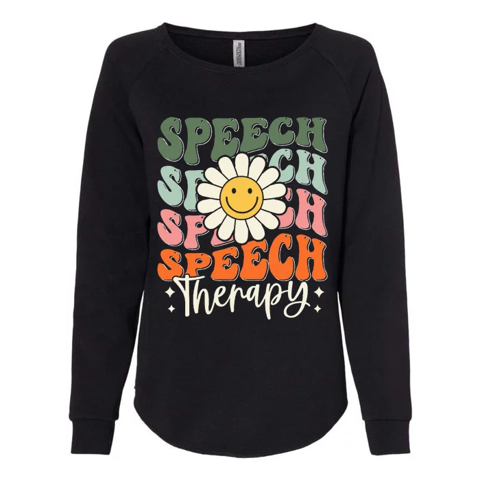 Speech Therapy Retro Speech Language Pathologist Therapist Womens California Wash Sweatshirt