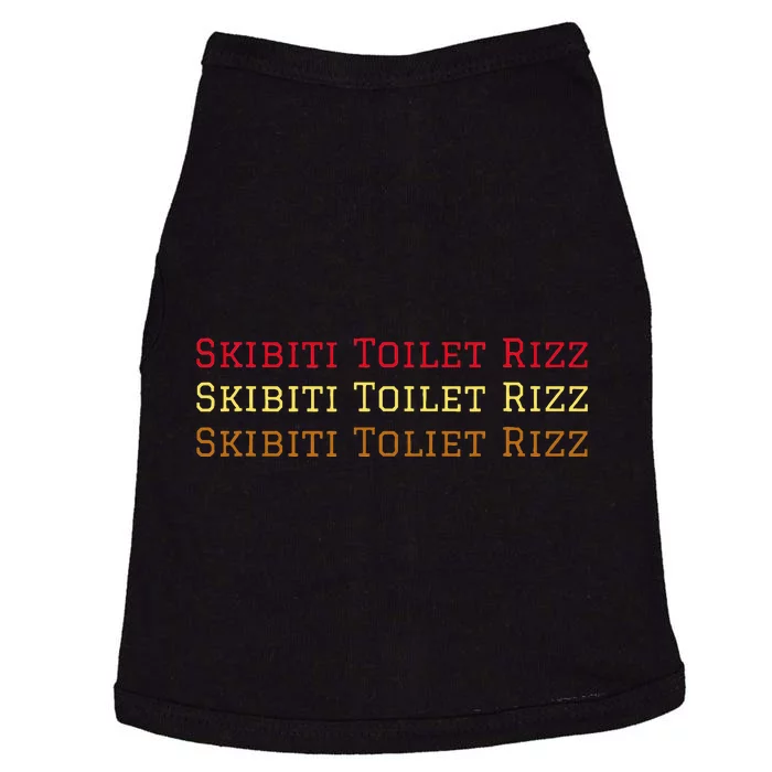 Skibiti Toilet Rizz Viral Influencer Brain Rot Slang Doggie Tank