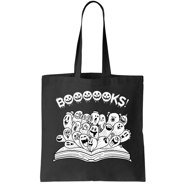 Spooky Teacher Reads Ghostly Halloween Books Tote Bag