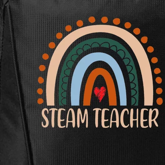 STEAM Teacher Rainbow Appreciation Day Hello Back To School City Backpack