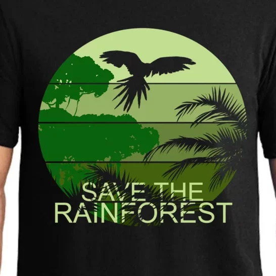 Save The Rainforest Environt Wildlife Conservation Gift Pajama Set