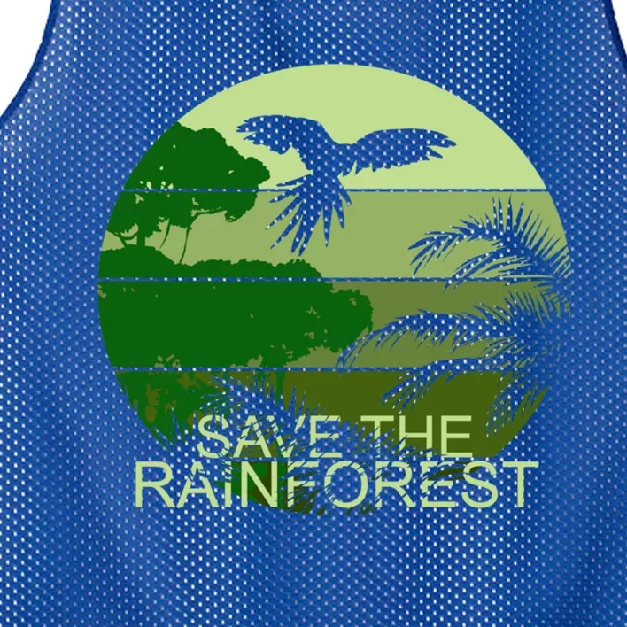 Save The Rainforest Environt Wildlife Conservation Gift Mesh Reversible Basketball Jersey Tank