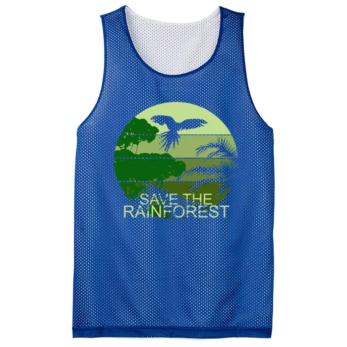 Save The Rainforest Environt Wildlife Conservation Gift Mesh Reversible Basketball Jersey Tank