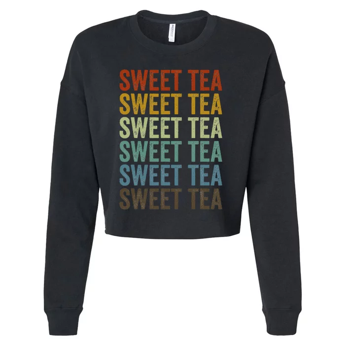 Sweet Tea Retro Cropped Pullover Crew